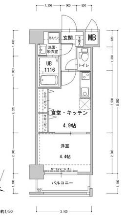 アクタス天神Ⅲの物件間取画像